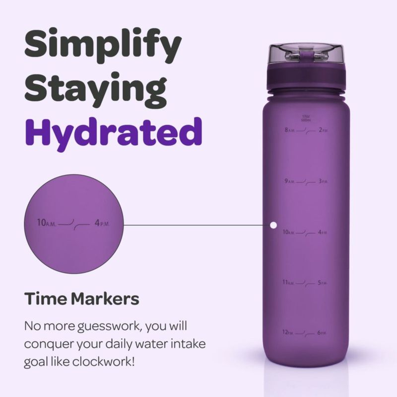 Botella Hydracy 500 ml libre de BPA con infusor de frutas Berry Blue