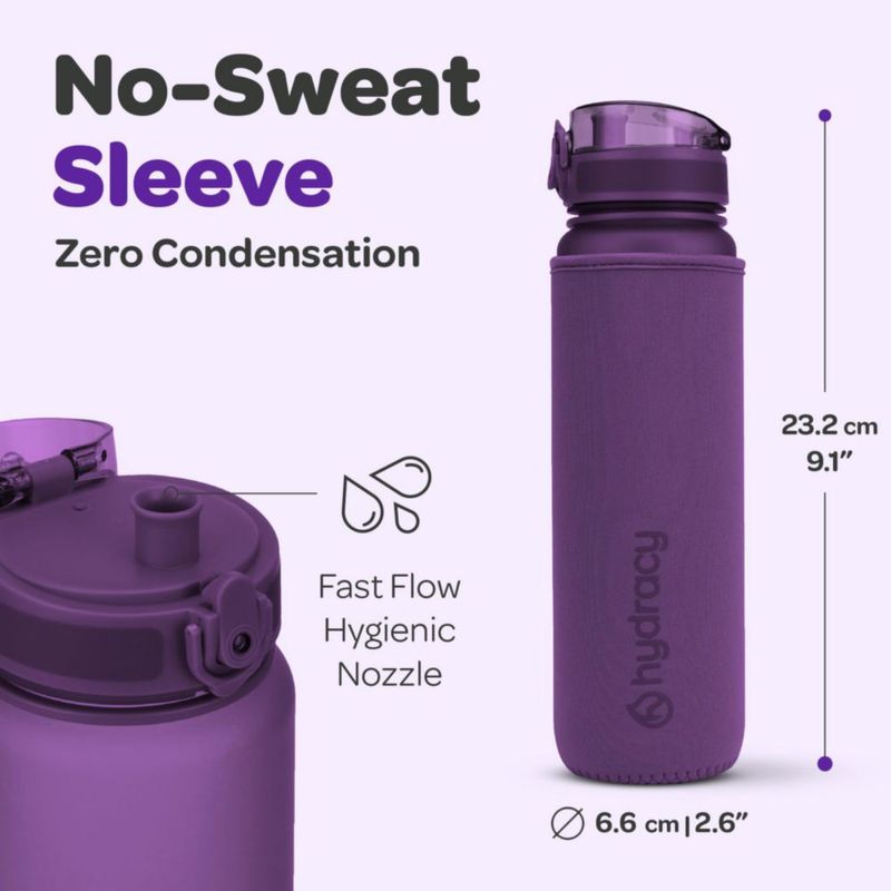 Botella Hydracy 500 ml libre de BPA con infusor de frutas Berry Blue