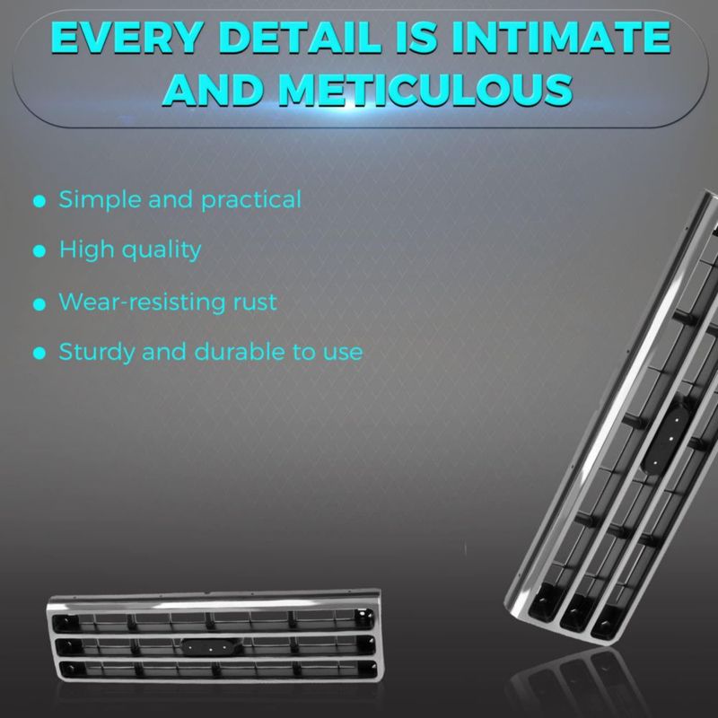 Parrilla Titanium Plus Autoparts en Cromo y Plástico