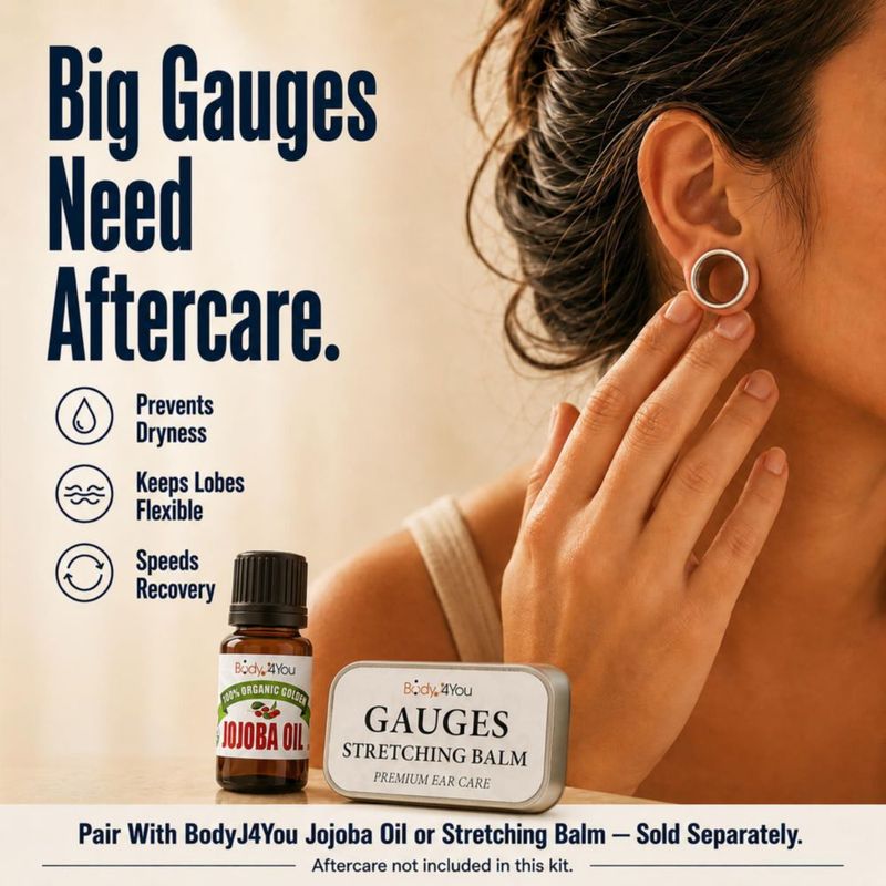 Kit de gauges para orejas BodyJ4You 36 piezas 00G‑25 mm
