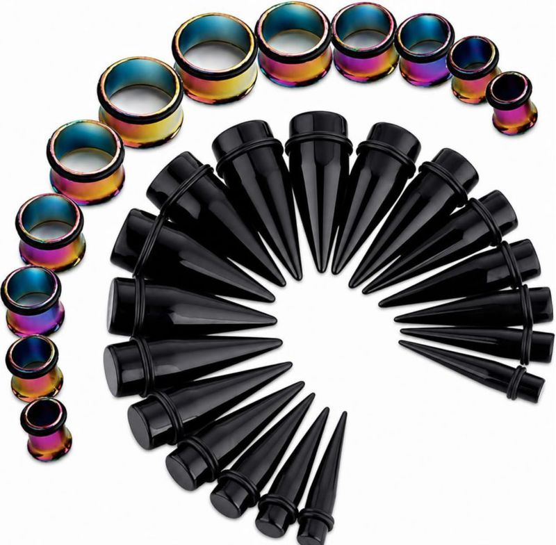 Kit de gauges para orejas BodyJ4You 36 piezas 00G‑25 mm