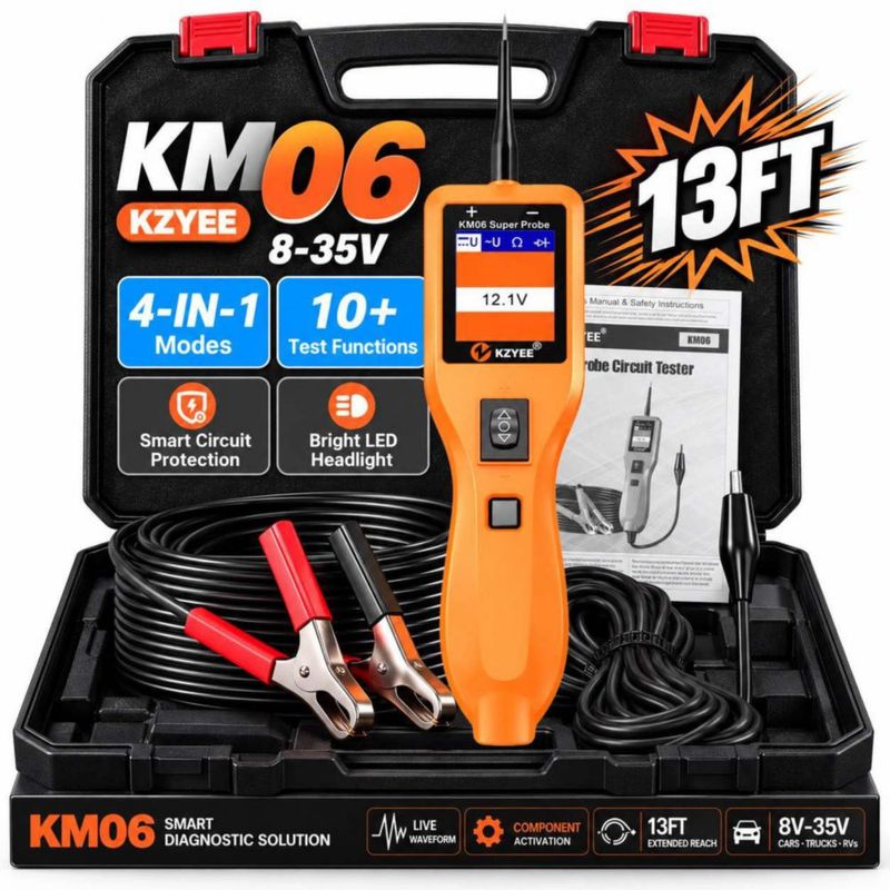 Probador de Circuitos KZYEE KM06 8‑35 V Sonda de Potencia