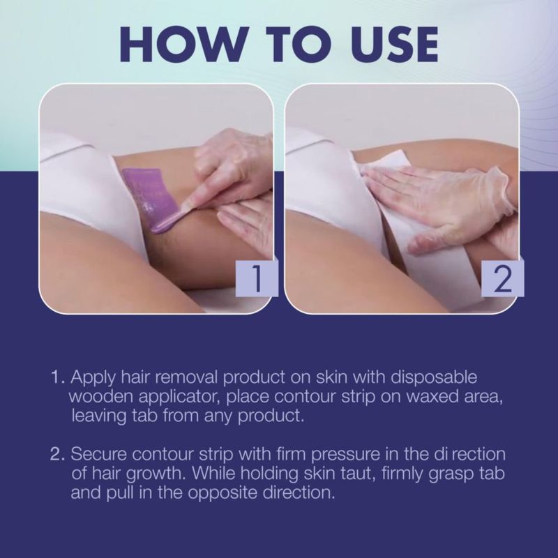 Tiras de Cera Muselina SATIN SMOOTH EZ Grip 100 unidades
