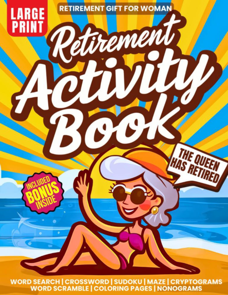 Libro de actividades Majosta – Regalo de jubilación para mujer