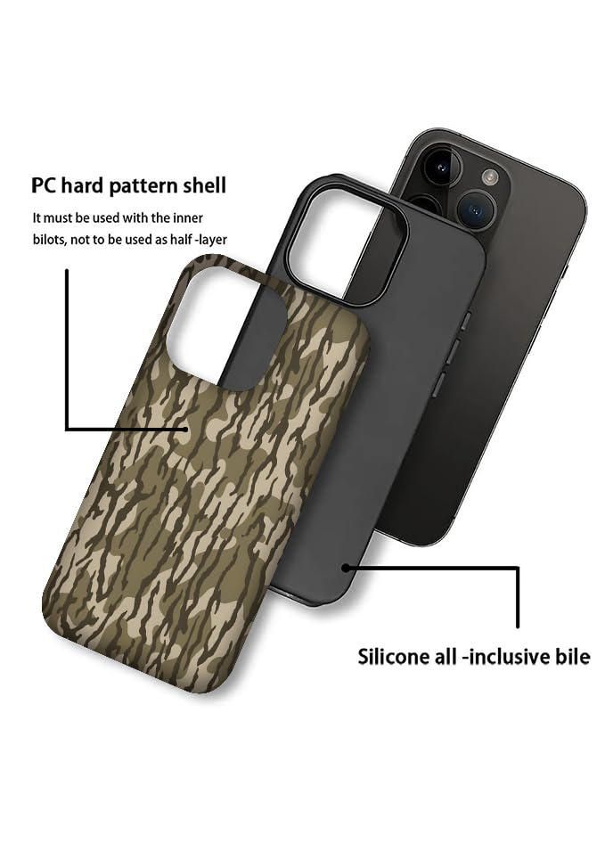 Funda ZHUXUXITT iPhone 16 Pro Camuflaje Antichoque
