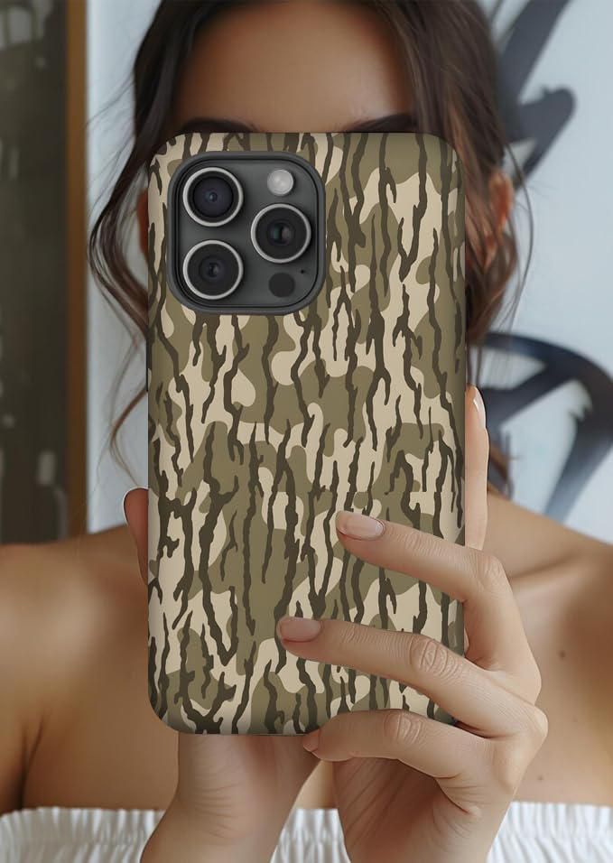 Funda ZHUXUXITT iPhone 16 Pro Camuflaje Antichoque