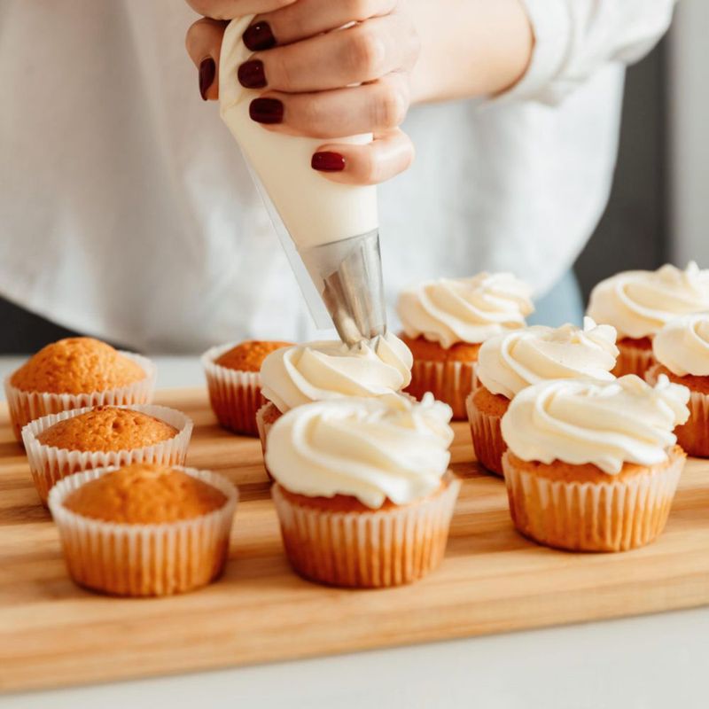 Cápsulas para cupcakes mini LotFancy 500 uds blanco 35 cm