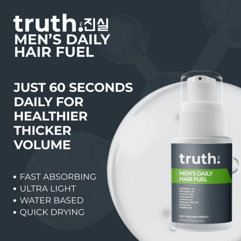 Suero capilar para hombres truth진실 Growth Fuel 30 ml