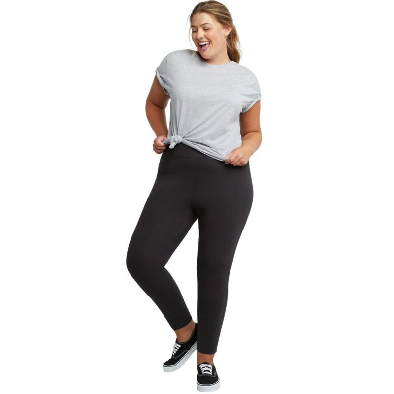 Leggings Hanes 3X negro 65 cm