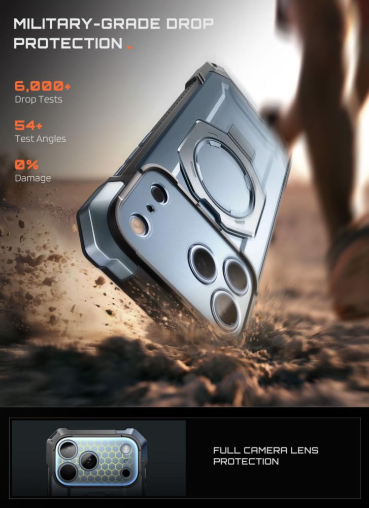 Funda SUPCASE para iPhone 18/17 Pro con soporte