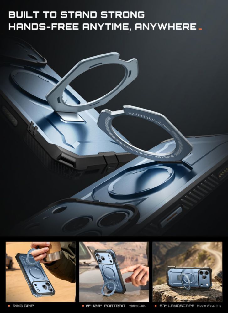 Funda SUPCASE para iPhone 18/17 Pro con soporte