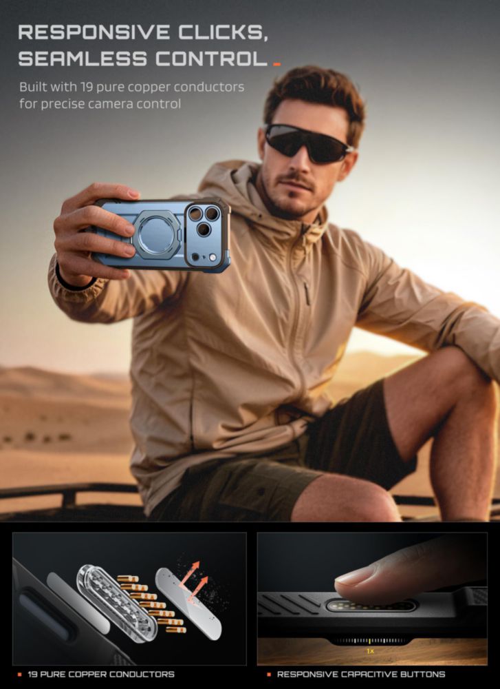 Funda SUPCASE para iPhone 18/17 Pro con soporte