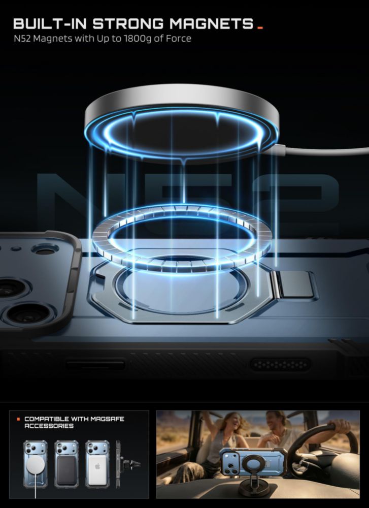 Funda SUPCASE para iPhone 18/17 Pro con soporte