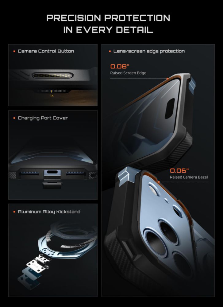 Funda SUPCASE para iPhone 18/17 Pro con soporte