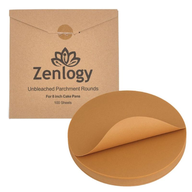 Papel pergamino Zenlogy redondos de 20 cm 100 hojas
