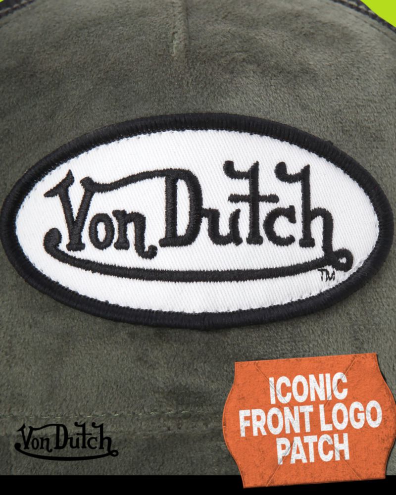 Gorra Von Dutch de Terciopelo Trucker Snapback Unisex