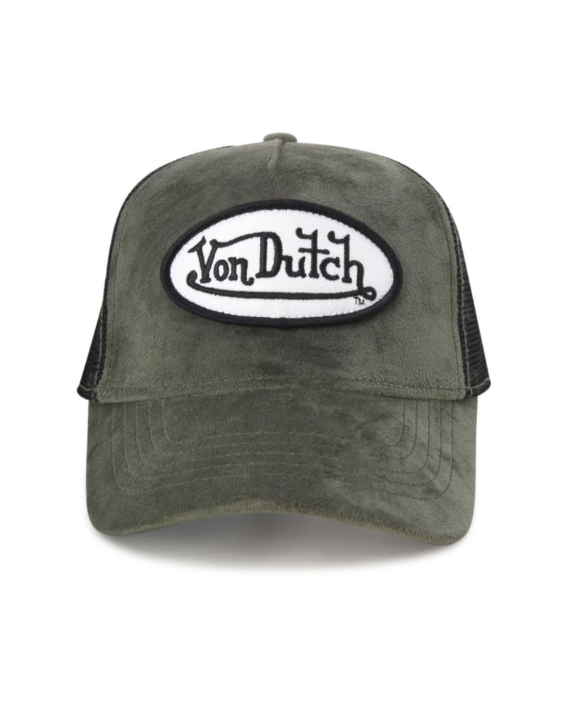 Gorra Von Dutch de Terciopelo Trucker Snapback Unisex