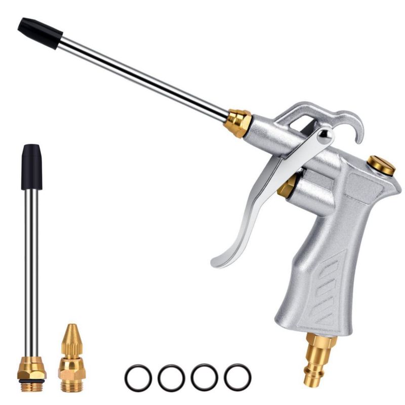 Pistola de Aire JASTIND 1/4" con Extensión de Acero Ajustable