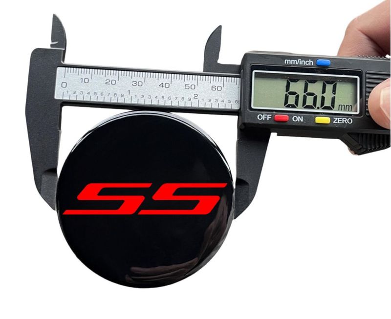 Tapón de cubo YANGFANGV 66 mm Pack de 4 estilo acero inoxidable plateado