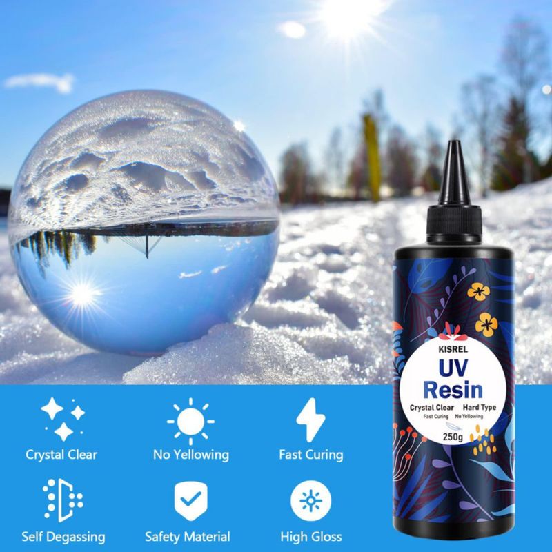 Resina UV KISREL 500 g Dura y Cristalina (Epoxi)