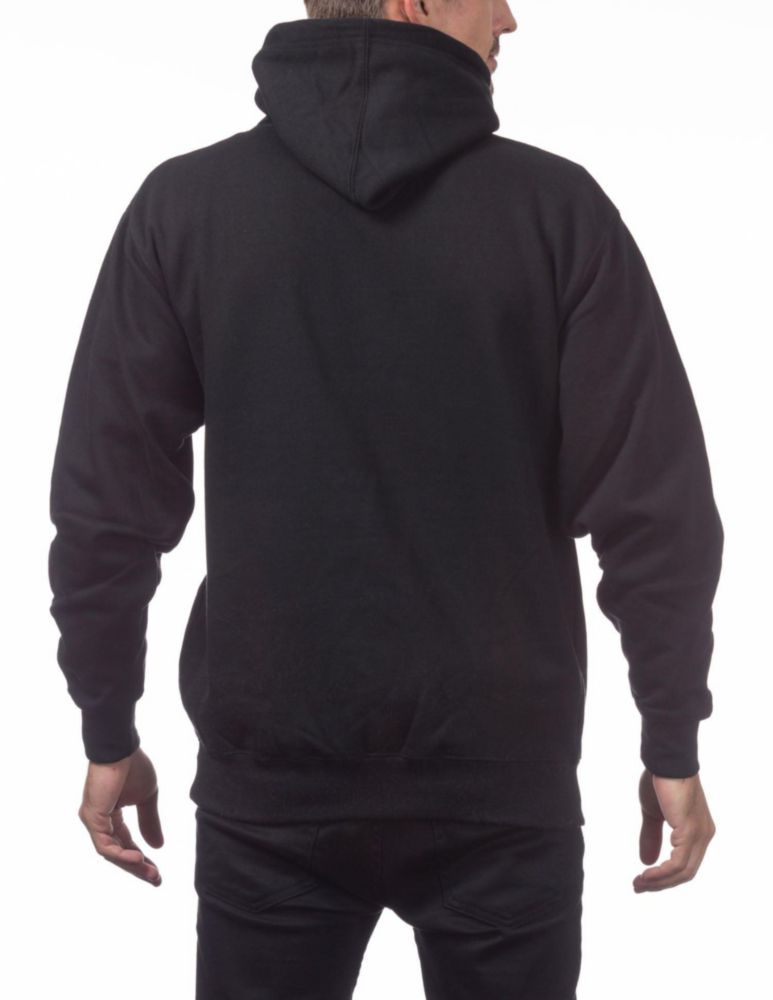 Sudadera con capucha Pro Club X-Large negra 13 oz de gran peso