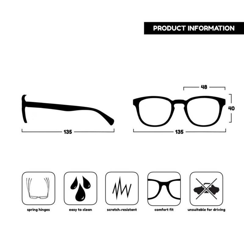 Gafas de lectura OPULIZE +1.00 Pack de 2 en morado/verde