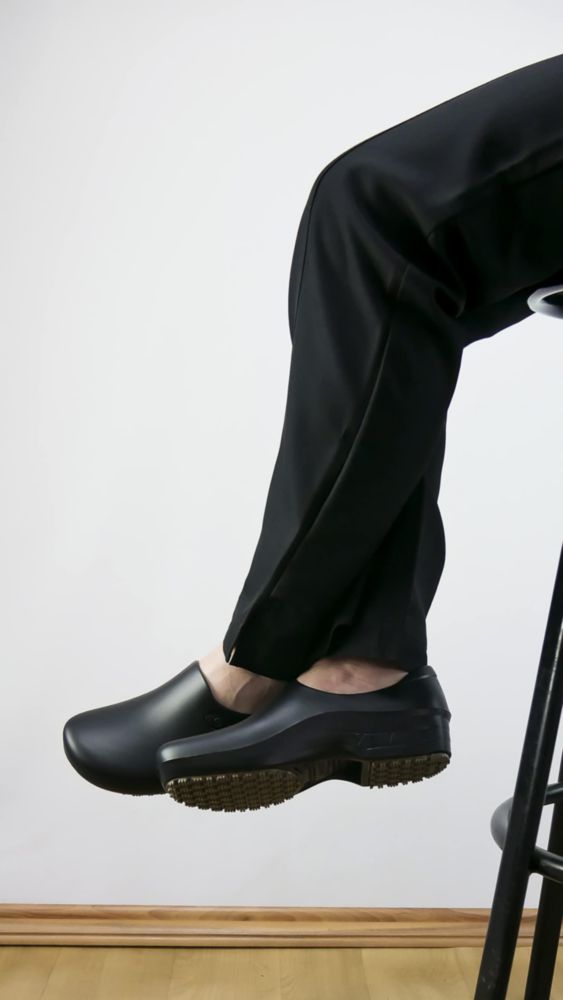 Zapatos de Enfermería Sticky 25 cm negro impermeable antideslizante