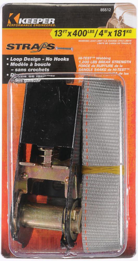 Correa de carga KEEPER 39 m con trinquete y accesorios