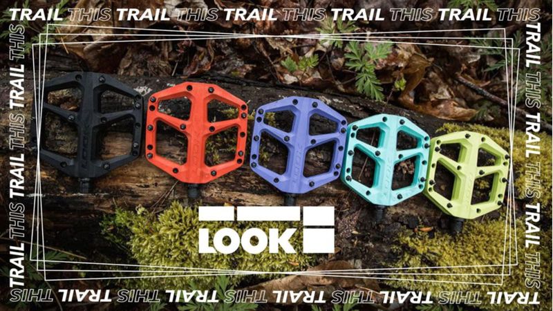 Pedales de bicicleta LOOK Trail Fusion MTB morado