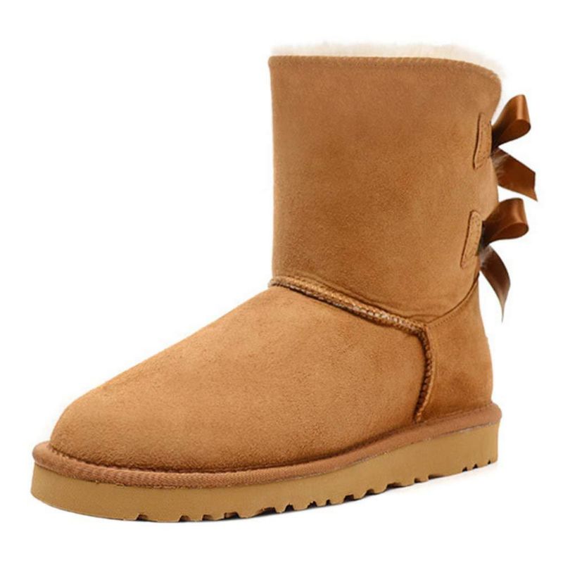 Bota Joy In Love US 8 color castaño con lazo trasero