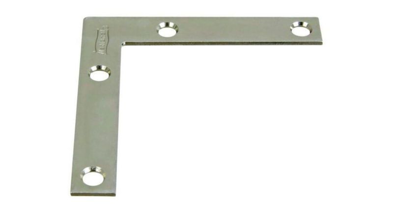 Plancha de esquina plana National Hardware N113969 acero 75 x 13 x 75 cm