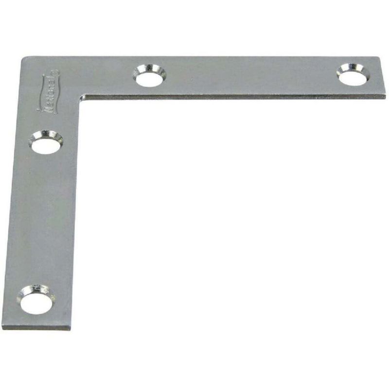 Plancha de esquina plana National Hardware N113969 acero 75 x 13 x 75 cm