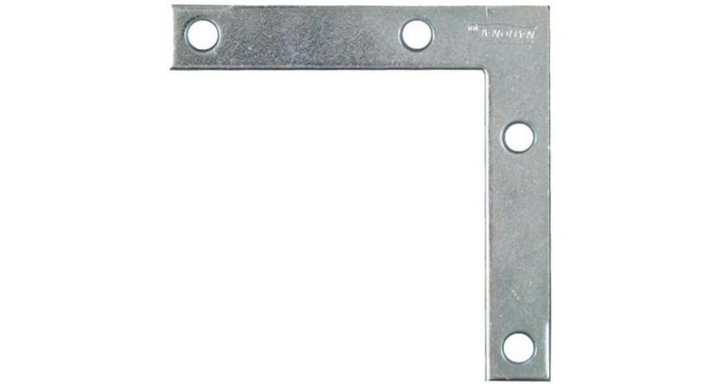 Plancha de esquina plana National Hardware N113969 acero 75 x 13 x 75 cm