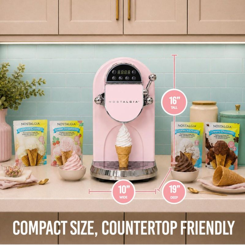 Máquina de Helado Nostalgia 125 L con Modo de Autolimpieza