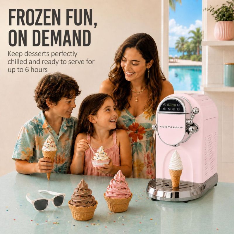 Máquina de Helado Nostalgia 125 L con Modo de Autolimpieza