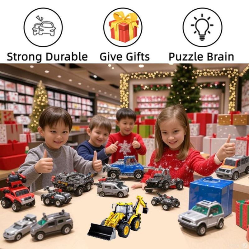 Cargadora retroexcavadora DDLONGDD 1:50 de aleación fundida