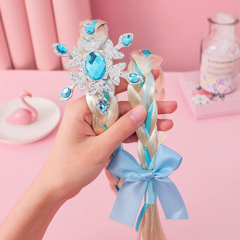 Pelucas de disfraces de princesa Tatibana Princess Rapunzel para niñas