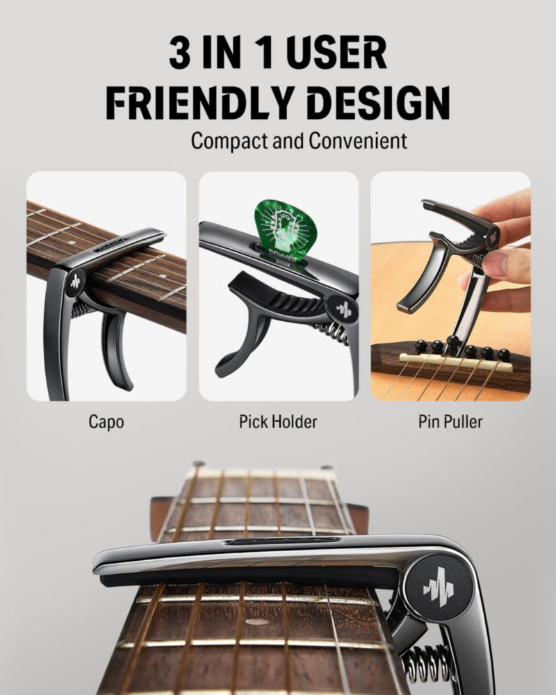 Cejilla Donner DC-2 para guitarra eléctrica y acústica