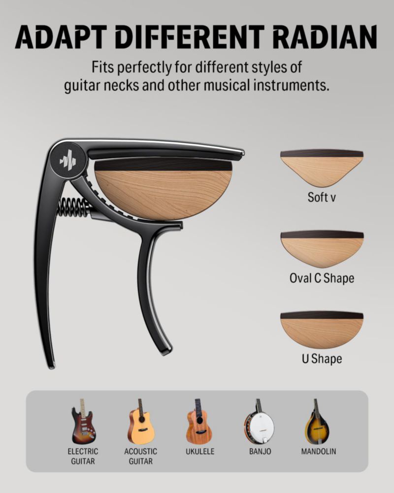 Cejilla Donner DC-2 para guitarra eléctrica y acústica