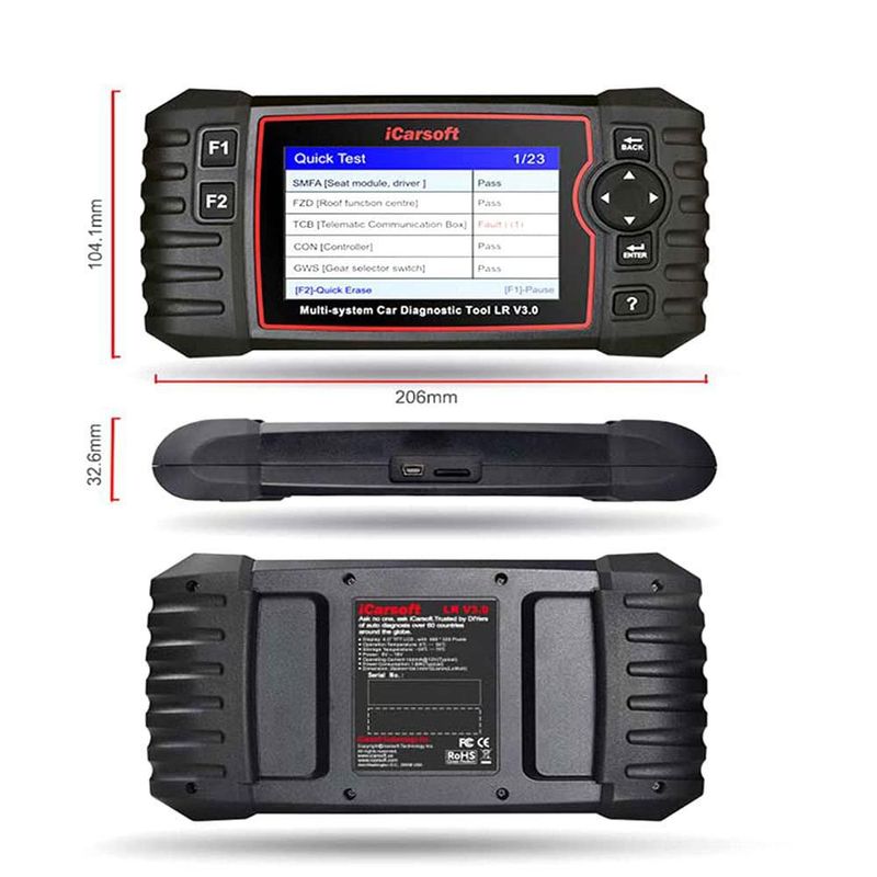 Escáner iCarsoft LR V3.0 para Land Rover y Jaguar