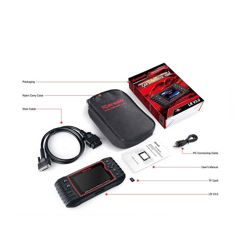Escáner iCarsoft LR V3.0 para Land Rover y Jaguar