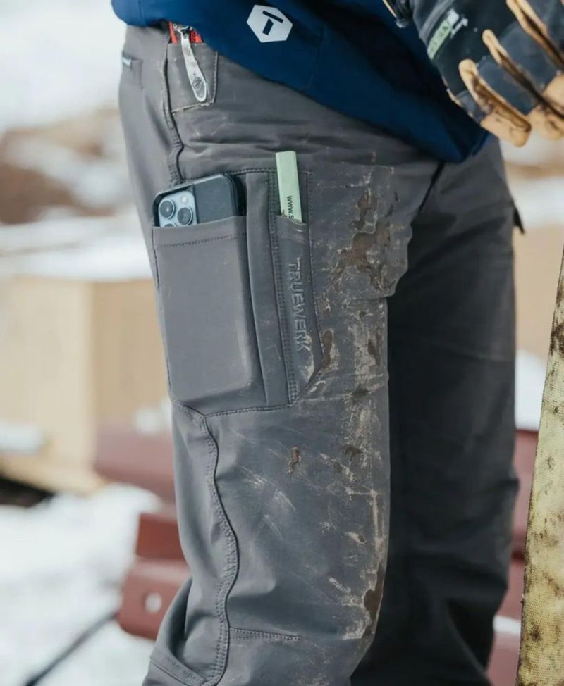 PANTALONES TRUEWERK 42W x 86 cm Gris Oscuro T2 WerkPant