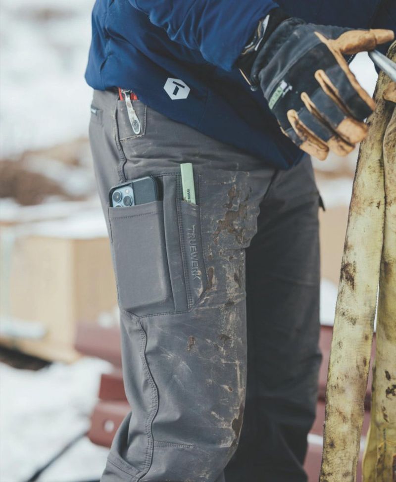 PANTALONES TRUEWERK 42W x 86 cm Gris Oscuro T2 WerkPant