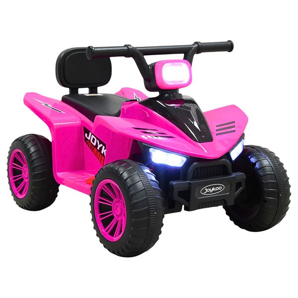 Cuatrimoto Montable Eléctrica Para Niños Con Luces Y Sonido Batería Recargable 6V A Partir De 3 Años - Rosa