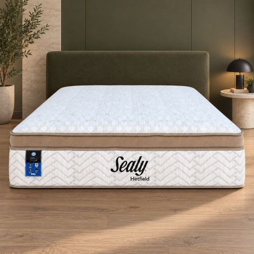 Colchon Sealy Queen Size Hetfield Dream Foam Confort Luxury