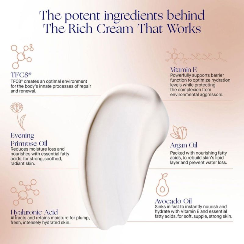 Crema hidratante Augustinus Bader The Rich Cream 50 ml para piel seca
