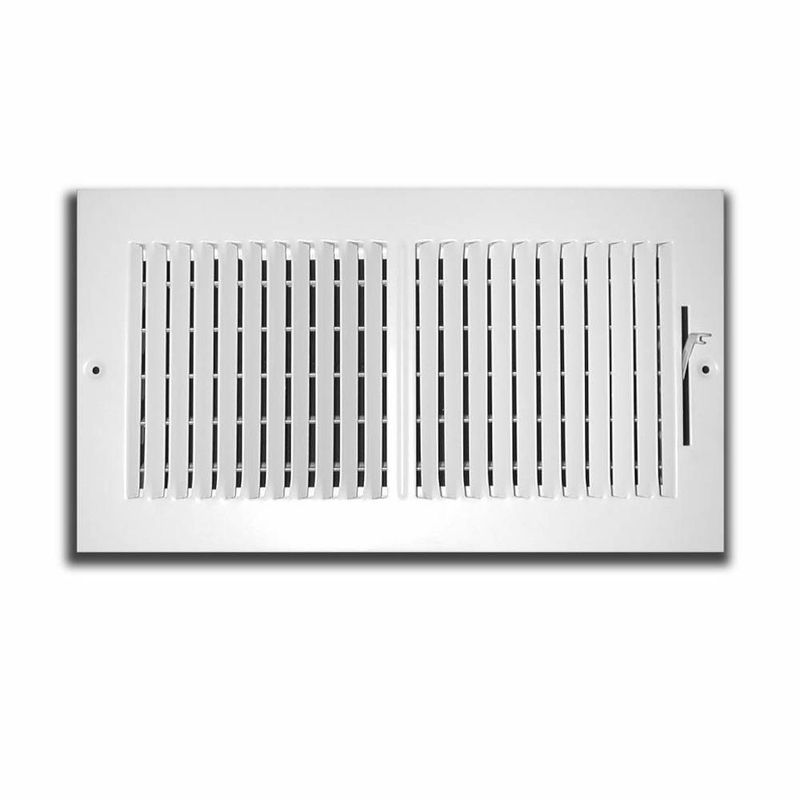 Rejilla de techo Truaire C102M con suministro lateral de 2 vías 31 x 10 cm