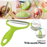 Pelador de alimentos joviqiso 11 cm verde 2 uds acero inoxidable