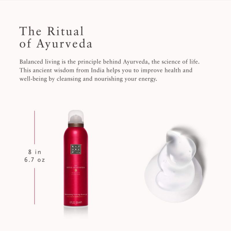 Gel de ducha espumoso RITUALS The of Ayurveda con aceite de almendras dulces
