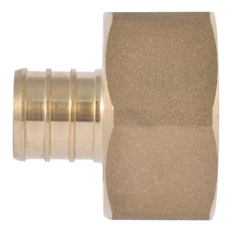 Adaptador giratorio SharkBite Brass Crimp PEX de 3/4 x 1 pulgada